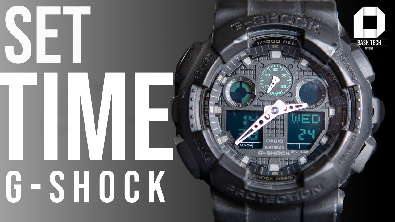 how to sync analog and digital time on g shock 5081