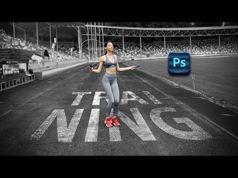 1min Tutorial | Add Text on any Surface in Photoshop