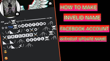 How to Make INVELID Emoji Name Account on Facebook 2023 | Create Unique Emoji Name Facebook ID 2023