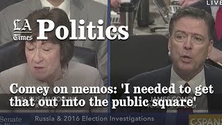 Former FBI Director James Comey Shared Memos | Los Angeles Times