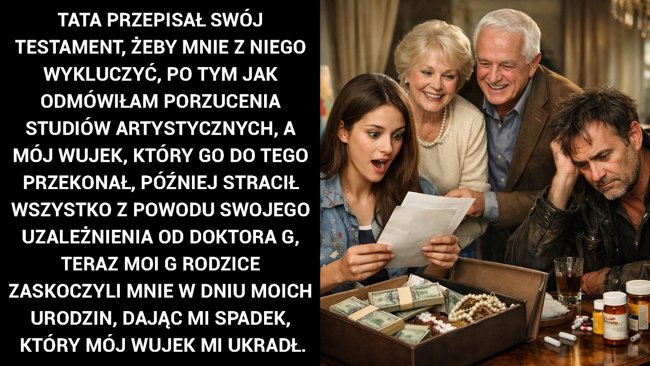 Mój ojciec wydziedziczył mnie, bo odmówiłam porzucenia sztuki. A mój wujek go do tego przekonał. Pochodzę z bogatej rodziny, ale zawsze chciałam iść własną drogą – jak mama, która zginęła przez...