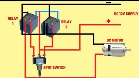 DC motor forward and reverse controller using g relay
