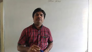 Skew lines : Non-coplanar lines : Three Dimensional Geometry 3D