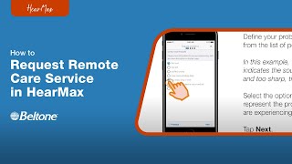How to Request Remote Care Service Via the HearMax App | Beltone screenshot 5
