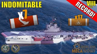 Indomitable 7 Kills &amp; 166k Damage | World of Warships Gameplay