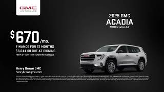 Information GMC Acadia 05/15/2025 5465555 Update