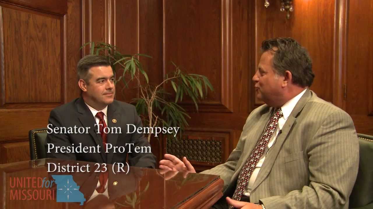 Senate President Pro Tem Tom Dempsey (R23) talks about the Missouri Department of Revenue
