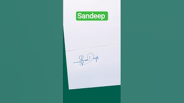 Sandeep name signature style #Sandeep signature #S signature