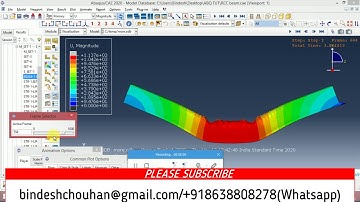 RCC beam using ABAQUS || Reinforced concrete beam using ABAQUS|| Concrete damaged plasticity of beam