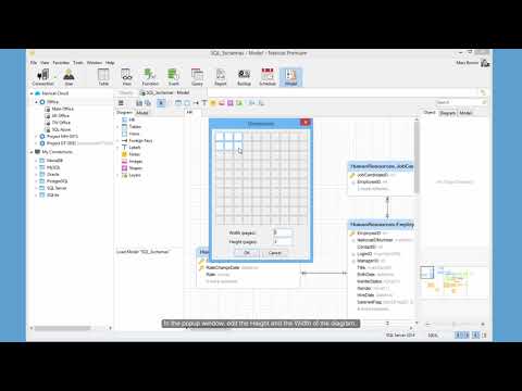 Navicat - How to adjust page setup, diagram dimension and printing for your model? (Windows & Linux)