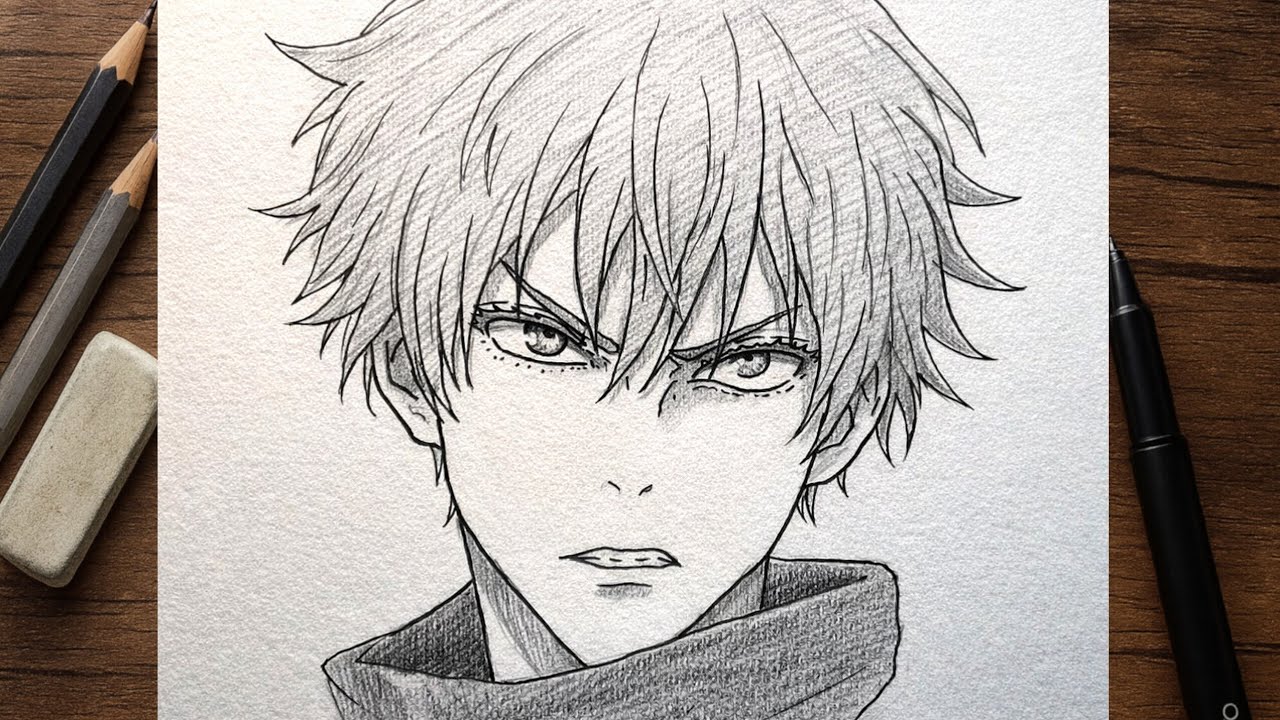 How to Draw Gojo Satoru from JJK | Step-by-Step Anime Drawing Tutorial