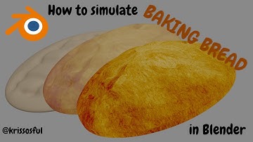 How to simulate baking  bread  in Blender (Tutorial)#blender #baking#cg #3d