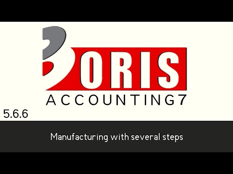 Oris Accounting 7 - Manufacturing with several steps (5.6.6)
