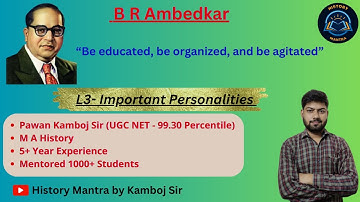 B R Ambedkar by Pawan Kamboj Sir I History I APSSB I LDC #pawankambojsir #ugcnethistory