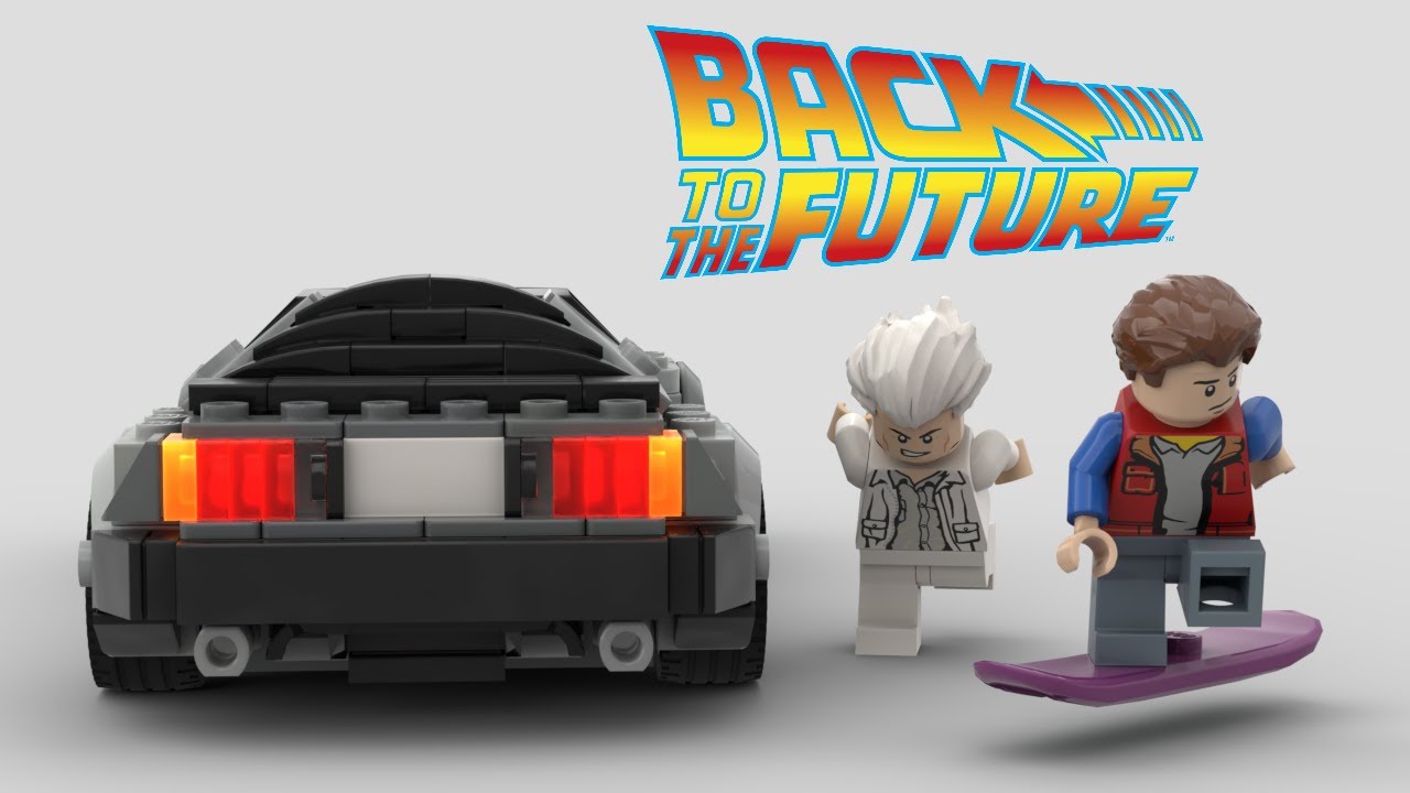 Stock DeLorean DMC-12 made from my DeLorean time machine moc (render). : r/ lego