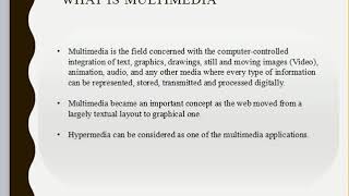 Text in Multimedia