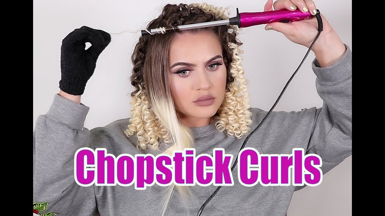 How To Curl Your Hair With Chopsticks  YouTube