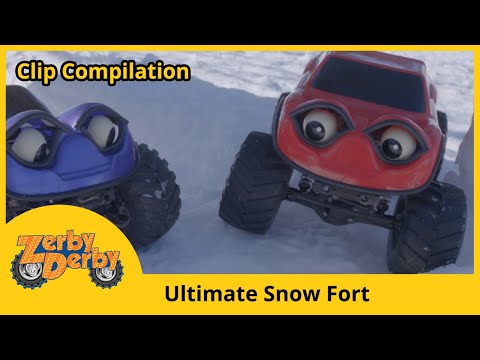 Zerby Derby |🚗| ULTIMATE SNOW FORT |❄️| New Episodes | Zerby Derby Special | Kids Cars