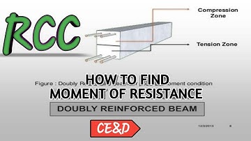 Doubly reinforced beam || RCC || solved example on how to find moment of resistance in hindi