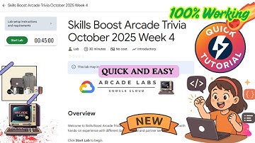 Skills Boost Arcade Trivia October 2025 Week 4 | Quiz | #qwiklabs #arcade_facilitator