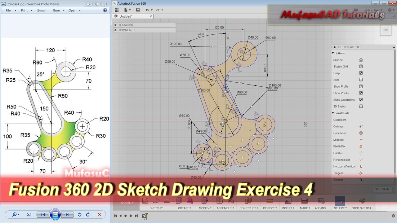 Fusion 360 Orthographic Drawing from your design - YouTube