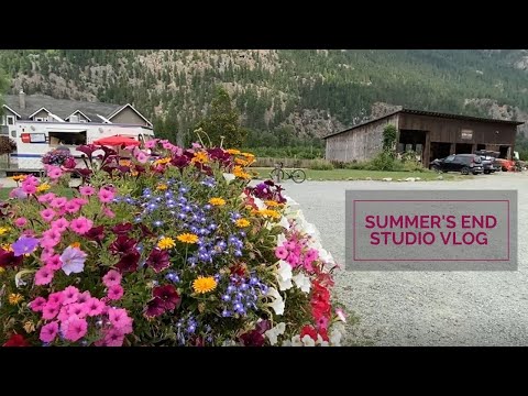 Summer's End Studio Vlog | art museum, finishing artwork & farmer's market