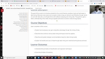 Introduction to Data Mining Course Syllabus and Logistics - Lecture 1