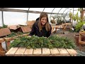 Making a Wreath &amp; Garland: Step By Step Instructions! 🌲✂️❤️ // Garden Answer