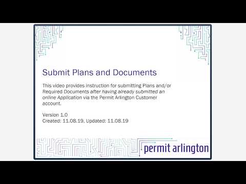 Permit Arlington | Submit plans and documents