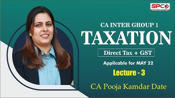 CA Inter DT face to face + LIVE Streaming Batch  day 3 may22 & nov22 by CA POOJA KAMDAR