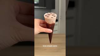 Homemade Chocolate Ice Cream Cone tastyiri en shorts ytshorts