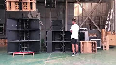 Sound Check of TPA Kiva 460 single 10” line array speaker & P181 single 18” subwoofer