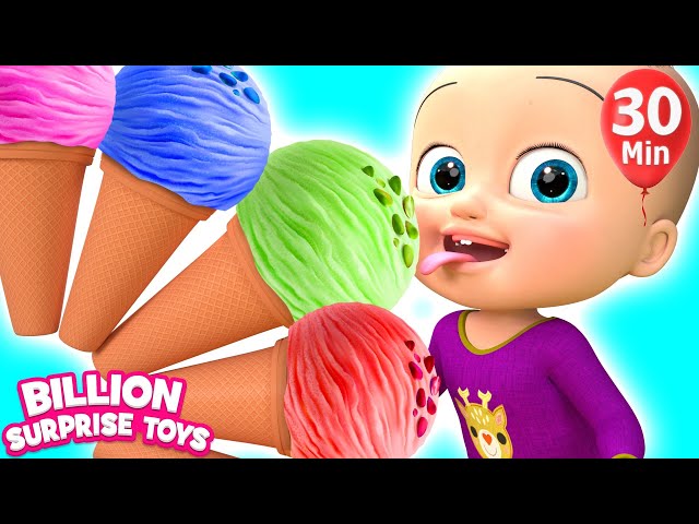 One Little Ice Creams - BillionSurpriseToys Nursery Rhymes, Kids Songs class=