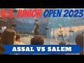 U.S. Junior Open 2023 Showdown: Marwan Assal vs. Youssef Salem - Battle for Squash Supremacy!