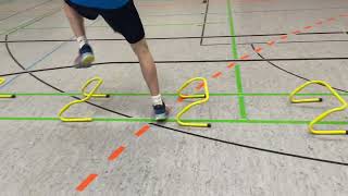 High Side Step Shuffle Using Multiple Coordination Hurdles with TuS Braueweiler