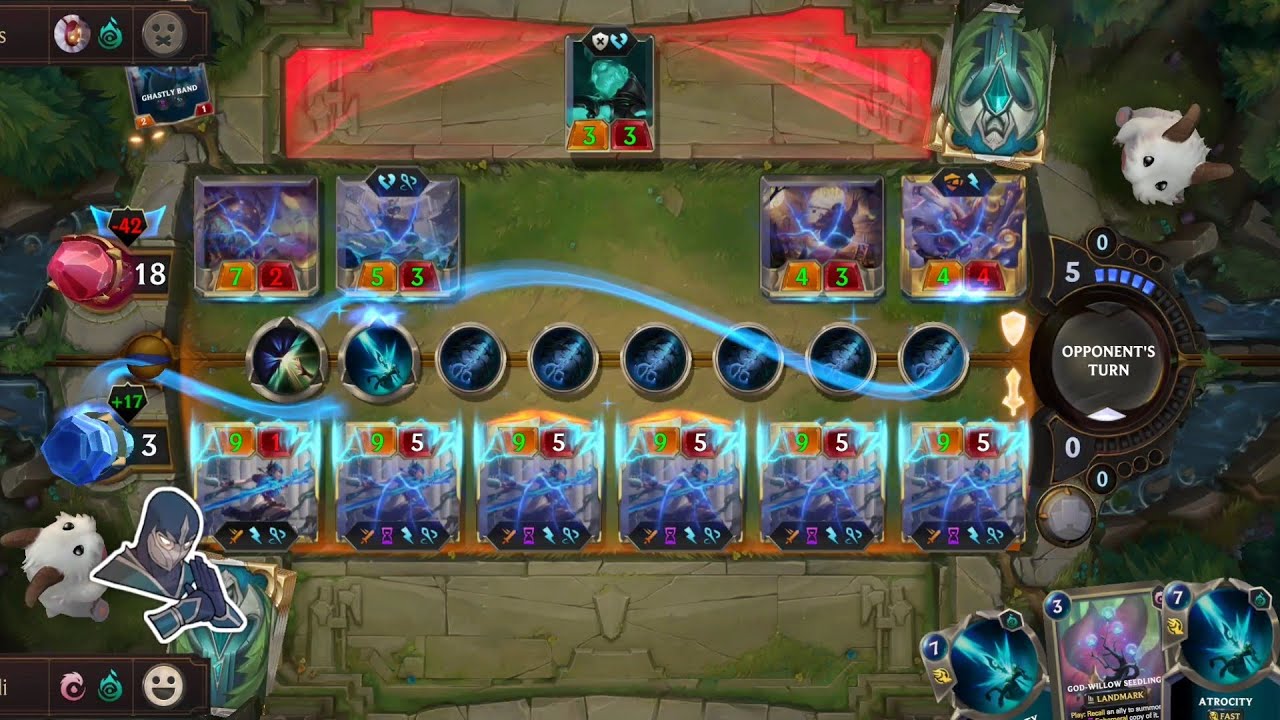 Harrowing fills board with 6 Gwen!!  (Gwen + Zed) (LOR)