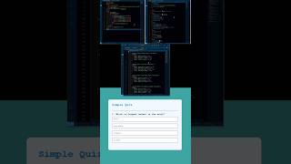 Day 5/99: Quiz App: using Javascript | CSS | HTML #javascriptprojects #coding #shorts #viralshort