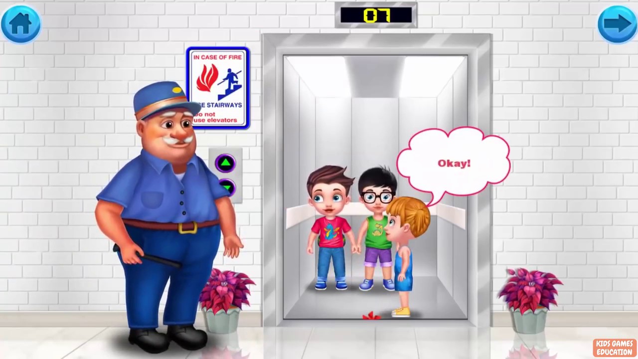 lift safety barrier Lift Safety For Kids - Kids Learn Safety Knowledge - Fun Educational Learning Games For Kids