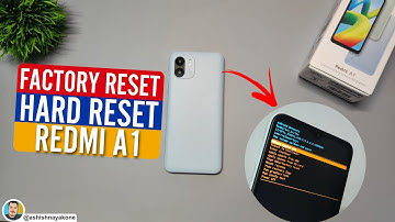 Redmi A1[Factory Reset] | How to Hard Reset Redmi A1 | Stock Android 12 Go Edition |