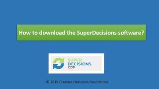 چگونه SuperDecisions را دانلود کنیم؟