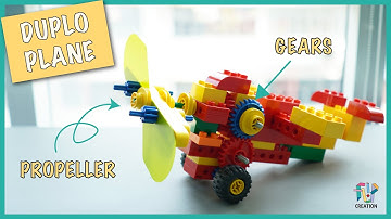 Build it yourself - A LEGO DUPLO Plane with LEGO Education Early Simple Machines Set 9656