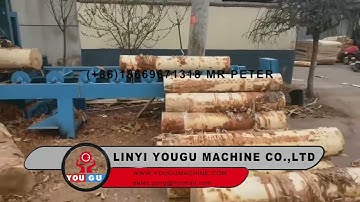 log debarking machine line