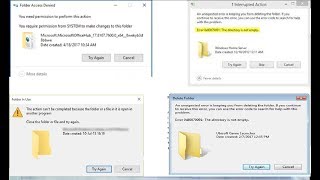 How to Fix Can’t Remove Folder, Directory Is Not Empty on Windows