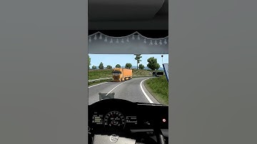 A Wild Ghost Rider Appears #shorts  #ets2  #scssoftware #fanatec