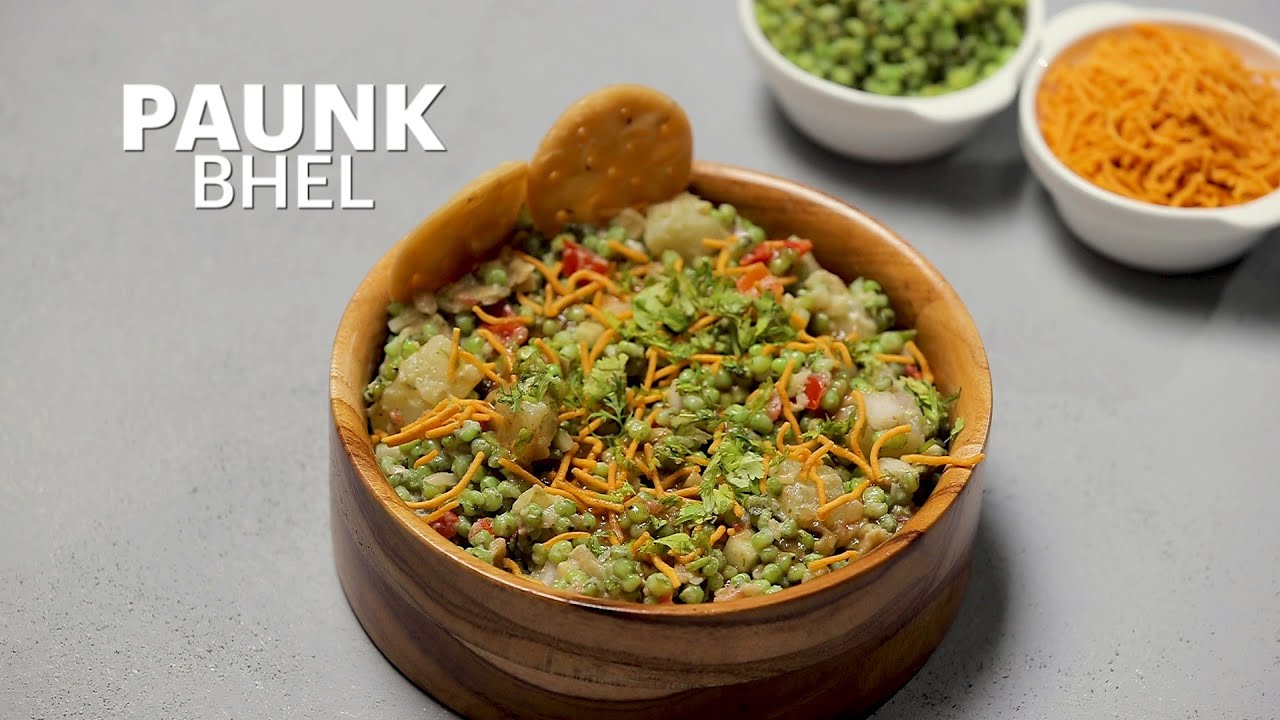 खट्टा मीठा चटपटा गुजराती भेल | Low Calories Paunk/Ponk Bhel |QUICK Jowar (Sorghum) Snack |Hurda Bhel | India Food Network