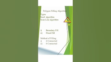Polygon filling Algorithm Seed & Scan Line |Polygon Filling Algorithms| Seed Fill & Scan Line Method