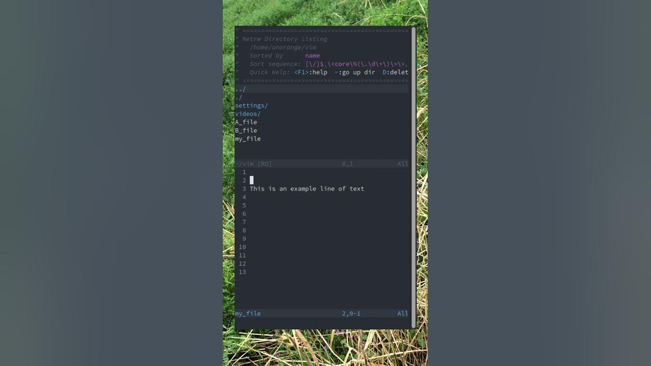 Vim go to end of line youtube