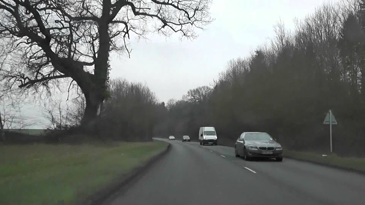 Driving Along Gloucester Road A417 From Ledbury To Junction 2 M50, Gloucestershire, England