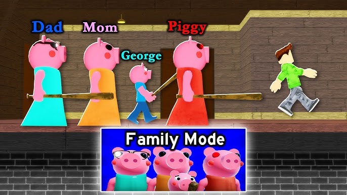 If PIGGY and Players Switched Places in PIGGY in Roblox! 