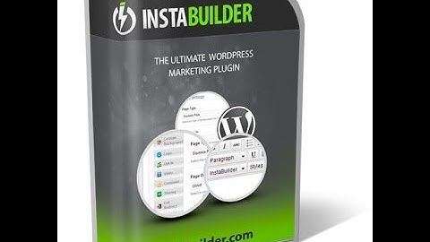 Wordpress plugin Instabuilder - Create Marketing pages and how